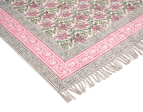 Tapis rectangulaire coton - tapis,