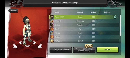 Compte dofustouch perso - compte,
