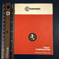 Crosman Red & White Vintage #1400 Pumpmaster Owner's Manual. Vintage