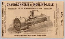 1910 Boilermakerie de Moulins-Lille, Boiler Galloway Pub Old 59 Ad