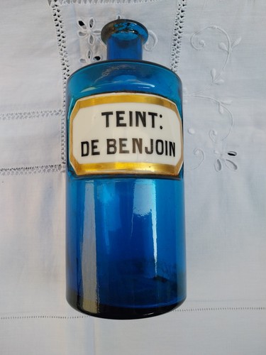 Flacon pot pharmacie bleu - flacon,, a