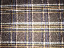 Vintage tartan fabric, Scottish wool wide 90 cm x h 130 cm, ref A169