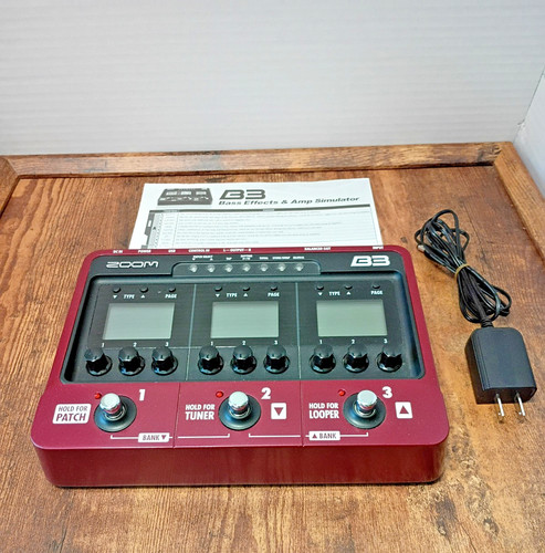 Zoom bass effects and amp - b3,