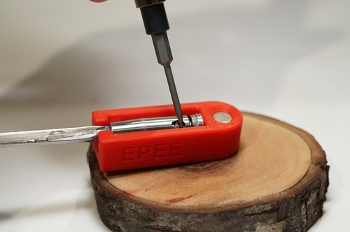 Epee point replacement jig - point,