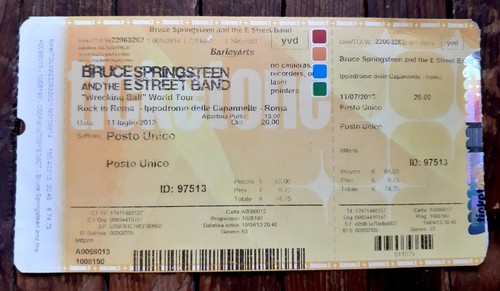 Ticket billet stub used place - used,