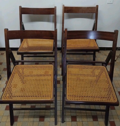 Lot chaises pliantes en - lot, 4