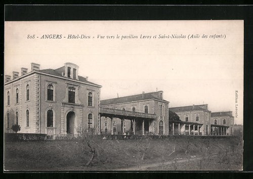 Cpa angers hôtel dieu - angers,, vue