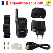 Collier de Dressage Chien Électrique Rechargeable Étanche Télécommandé sans Fil