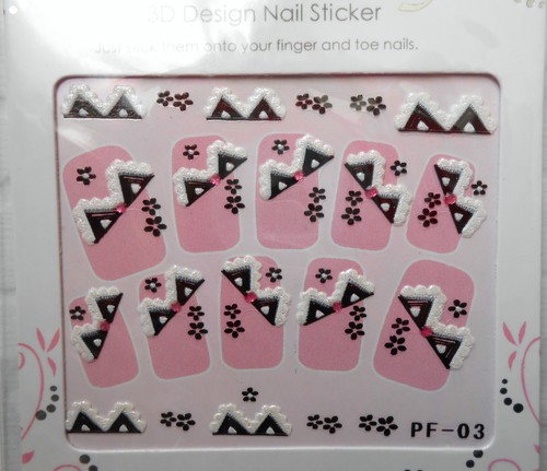 Paquet stickers d - paquet, d'ongles