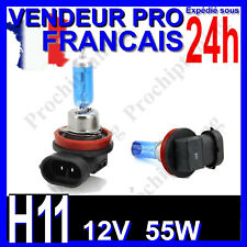 AMPOULE H11 XENON 55W LAMPE POUR VOITURE FEU SUPER WHITE PHARE 12V PLASMA 6500K