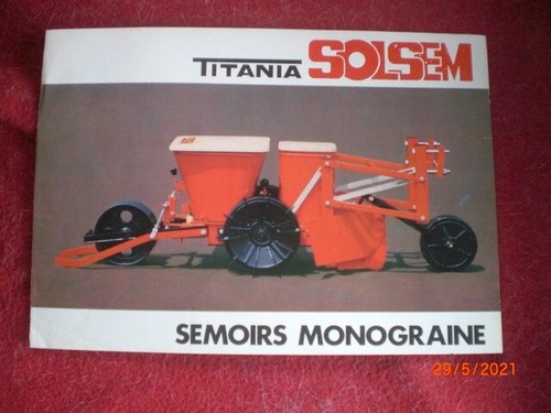 Brochure publicitaire semoir - publicitaire,
