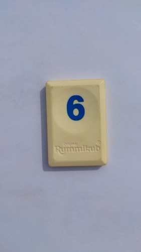 Tuile chiffre six - chiffre,