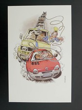 Ex-libris OLIS garage Isidore lasso (spirou dupuis)