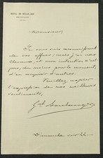 Général BOULANGER autographe