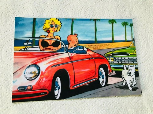 Carte postale 15x10 tintin - carte,