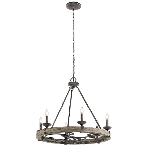 Lustre camelot bois - lustre,