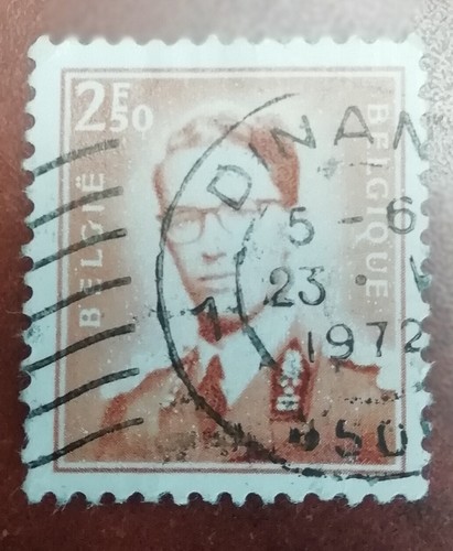 Timbre belgique roi baudouin - timbre,