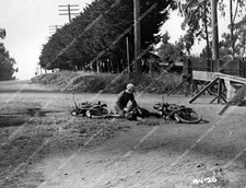 crp-55541 1922 Richard Dix w vintage Harley Davidson Indian motorcycles silent f