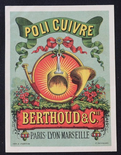 Rare ancienne étiquette