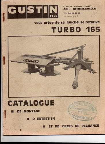Gustin faucheuse rotative - gustin,