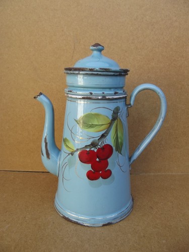Ancienne cafetière tôle - cafetière,