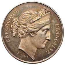 Médaille argent abeille "