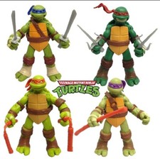 Tortue Ninja Figurine Articulé Lot 4 Pieces Leonardo Michelangelo Donatello Raph