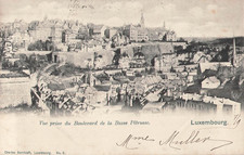 CP LUXEMBOURG VIEW TAKEN FROM BOULEVARD BASS PETRUSSE - 81892