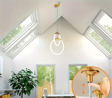 Suspension LED Dorée à 2