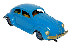 Vintage JNF Blue Volkswagen VW Beetle IN-35 Windup - US Zone Germany
