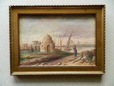 Tableau huile sur carton