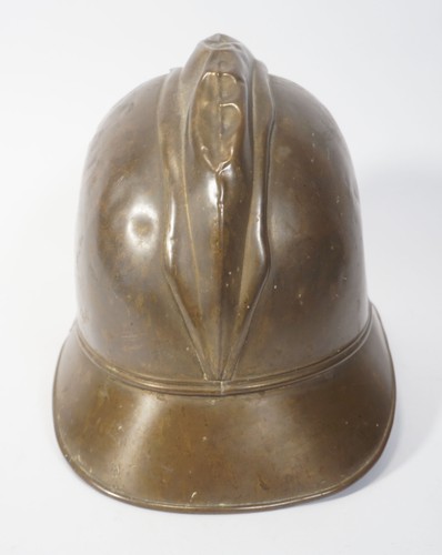 Ancien casque pompier en - ancien,