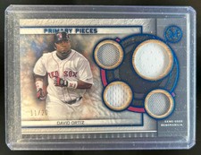 2023 Topps Museum David Ortiz Primary Pieces Quad Jersey Sapphire #11/20