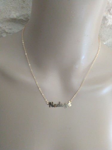 Collier ras coup prénom - collier,