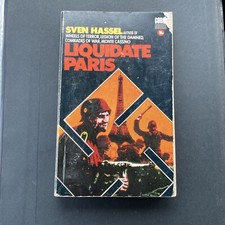 VINTAGE WW1 WW2 War Paperback Book Sven Hassel Corgi Liquidate Paris 1975 L