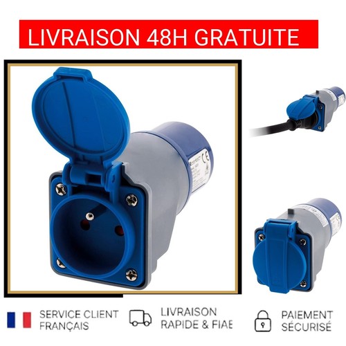 Adaptateur prise cee17 mâle - prise,
