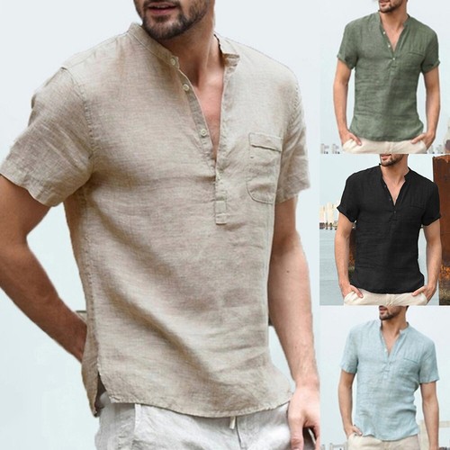 Hommes été chemise manche - hommes,
