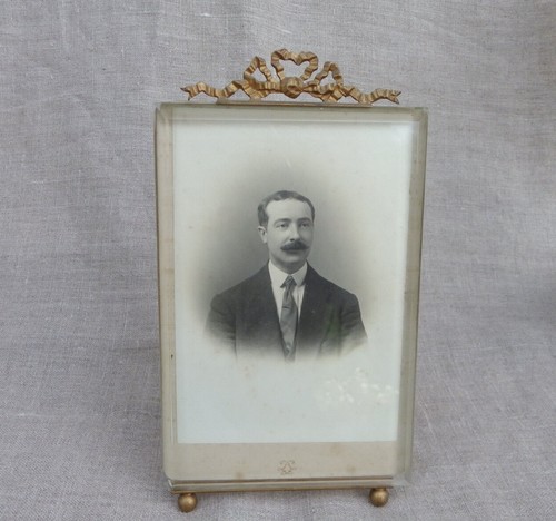 Porte photo ancien laiton - en,