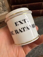 Paris Ratanhia XIX Eme Antique Porcelain Pharmacy Pot