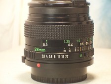 Objectif canon F-D 28mm 2.8