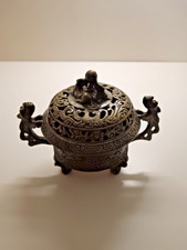 brûle parfums en bronze