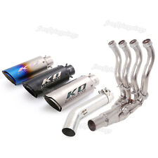 For Suzuki GSXR 750 600 2006-2007 Full System Exhaust Tips Header Link Pipe