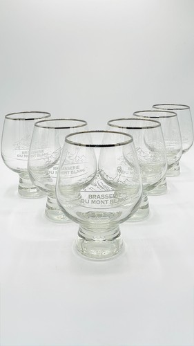 Verres biere mont blanc bas - biere,