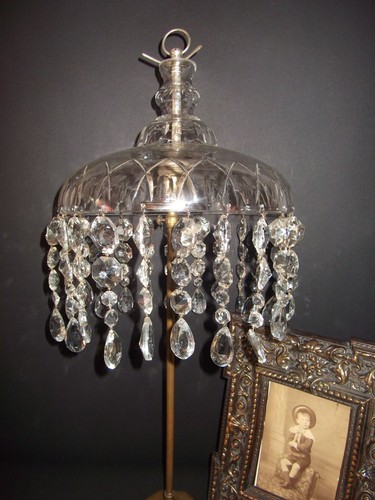 Grand lustre pampilles vintage - grand,