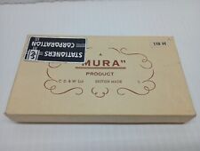 Mura Sealing Wax Set w/ 1 brass Stamps & 4 Wax Colors- England-use 3 Hands