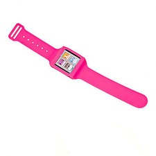 Bracelet Étui De Poignet En Silicone Pour IPOD NANO 6G 7G 6 7 GÉNÉRATION ROSE