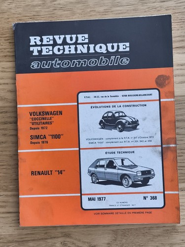 Revue technique automobile - revue,