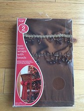  Two Burgundy Chair Wraps with