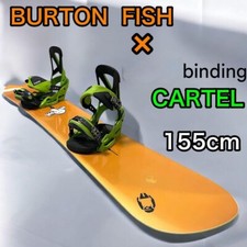Burton FISH 155 cm avec fixations CARTEL taille L