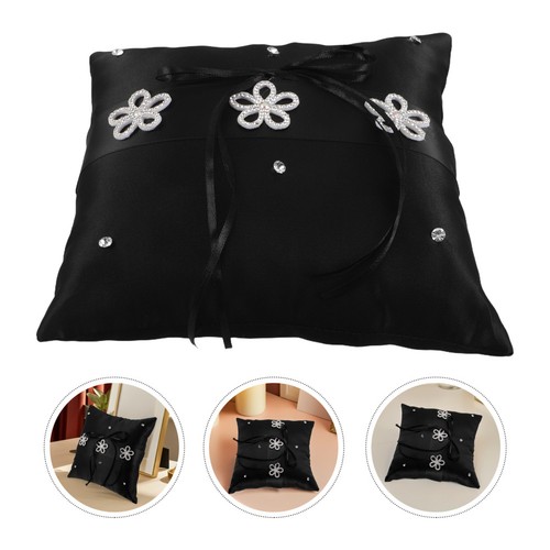 Coussin anneaux dentelle - anneaux, en